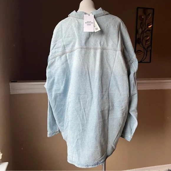ZARA DENIM JACKET SHIRTGOOD AMERICAN COLLECTION2553/066